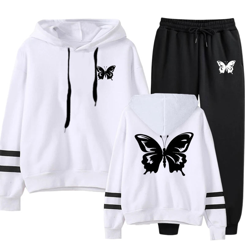 Butterfly Cozy Two-Piece Sweat Outfit