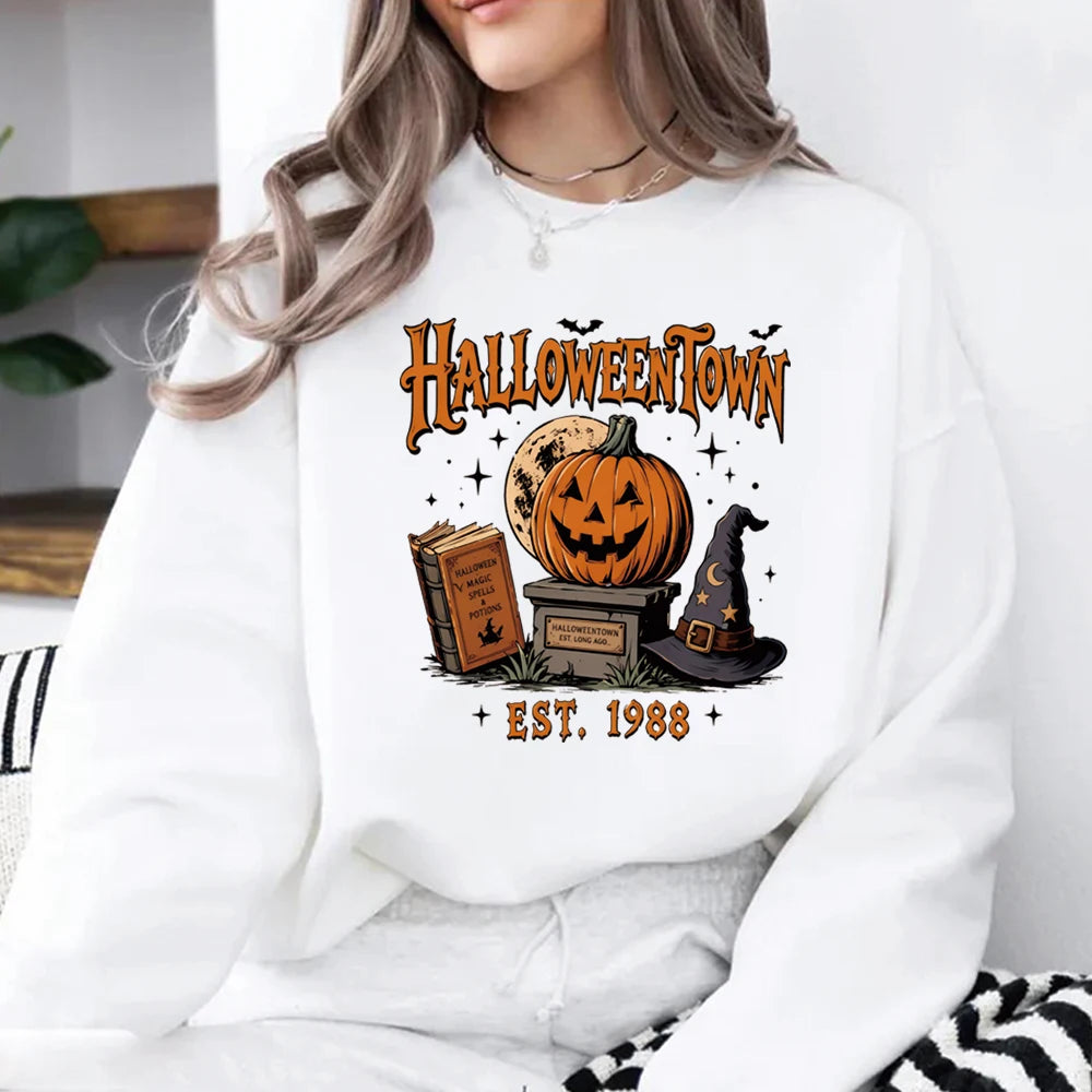 Halloween Town Est 1988 Sweatshirt Fall Pumpki Shirt Spooky Season Hoodie