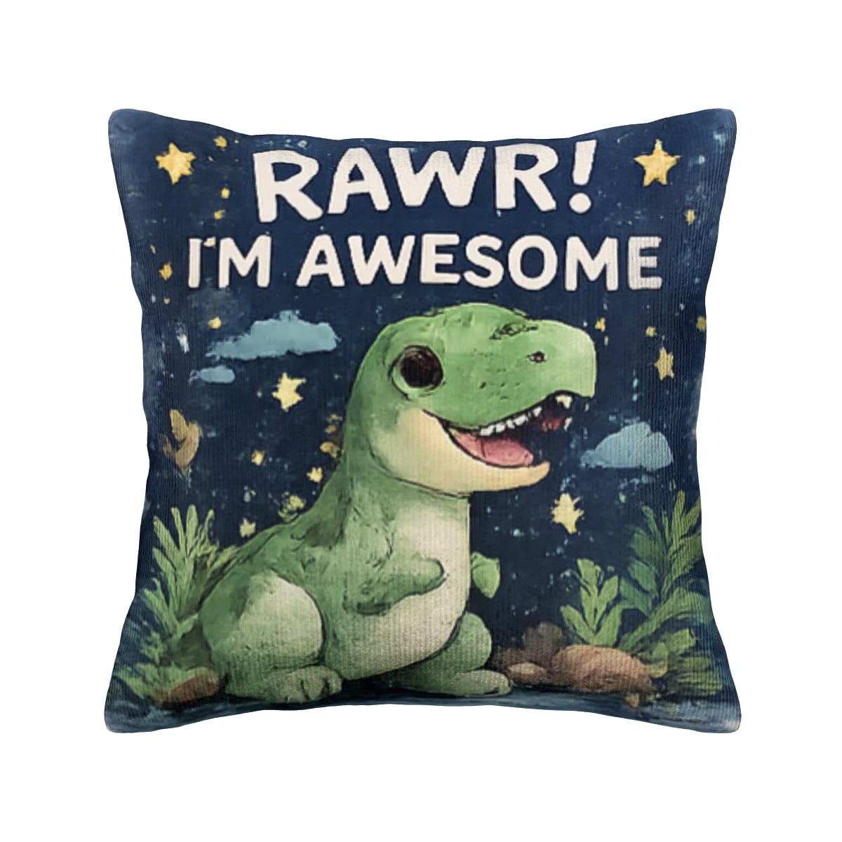 Rawer! I'm Awesome Throw Pillow Covers with Core